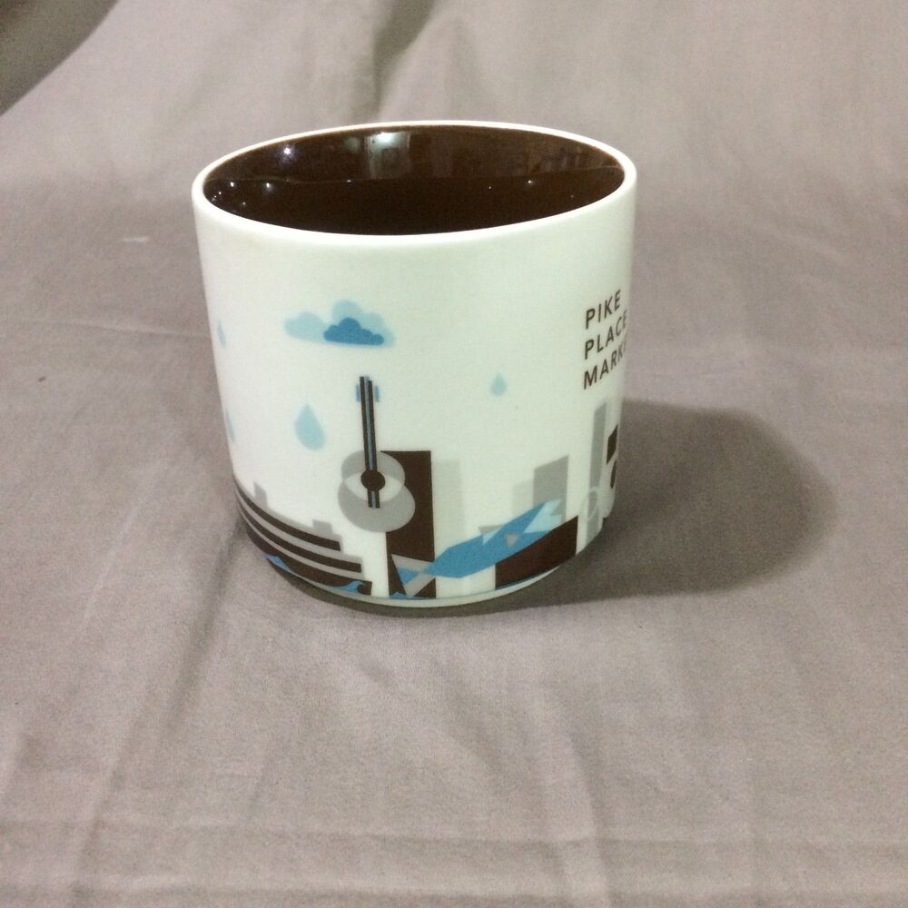 Starbucks You Are Here Pike Place Market Coffee Mug 14 Oz 2015 Seattle Ceramic - Picture 4 of 5